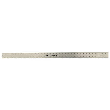 Straight Edge Ruler with Center-Finding Back 12”